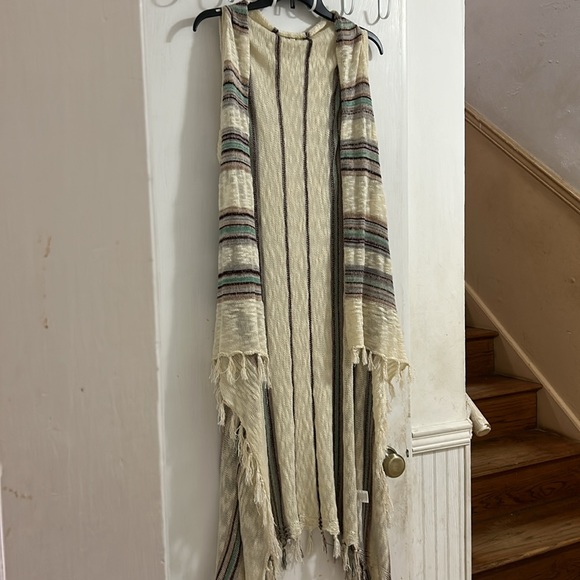 NWOT Umgee Women Boho Long Striped Vest & Apt. 9 Maxi Flowing Flirty Skirt - Picture 4 of 12